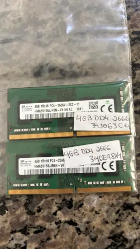 Memoria ram 4gb ddr4 2666 ( seminovas ). Unidade - temos 2133, 2400 e 3200 mhz