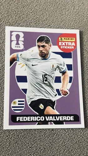 Figurinha extra sticker,legend lilás valverde