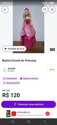 Barbie escola de princesas 