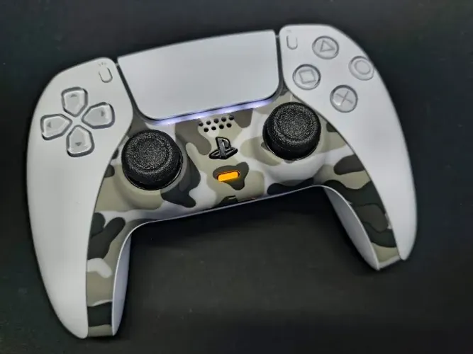 Controle PS5 com upgrade de analógicos Hall-Effect ? DualSense Camuflado Original Sony