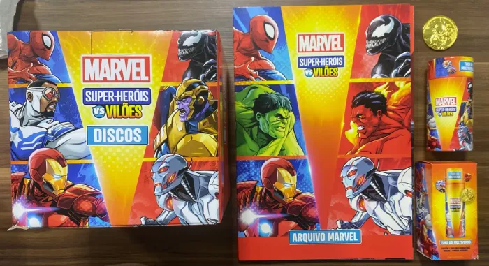 Coleção Tazos Marvel Bistek - Completa
