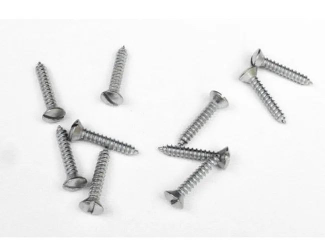 Parafuso Cabeça Cônica Fenda 4,0 X 22mm Auto Atarraxante Zincado Jogo