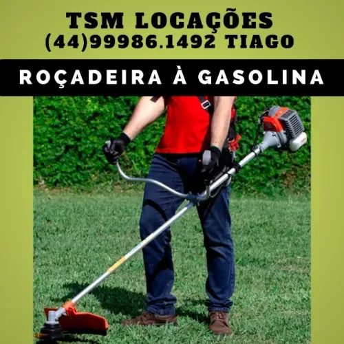 Locação - Roçadeira à gasolina cortes de gramas e roçadas em terrenos - Alugar / Aluguel