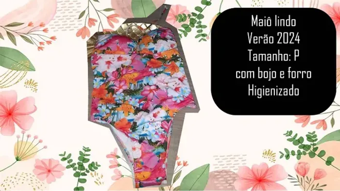 maiô lindo verão 2024 tamanho: p com bojo e forro
