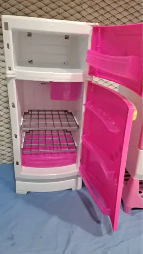 Fogão, geladeira e Micro-ondas Infantil Brinquedo - Meq