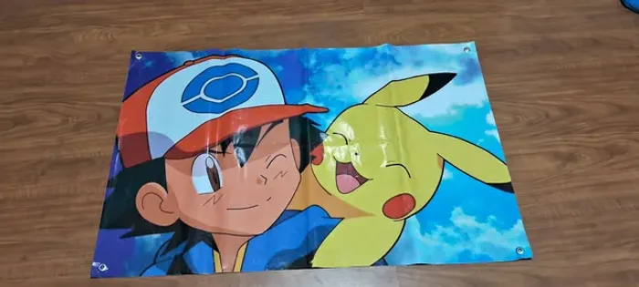 Painel festa Pokemon - Pikachu (de lona)