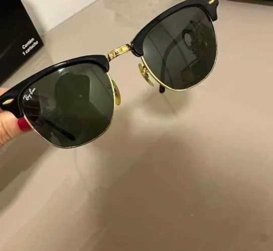 Rayban clubmaster vidro cristal original