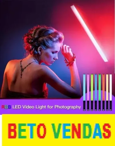 Bastao Rgb Iluminado De Led Com 50cm