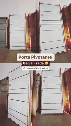 Porta pivotante Lambril Galvanizada