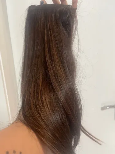 mega hair 40cm e 80gramas cabelo natural liso