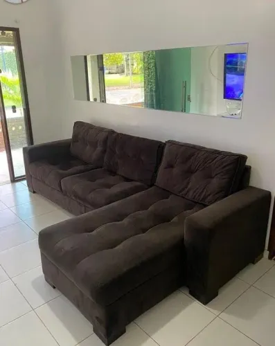 Sofá chaise 3 lugares 3.0 largura frete grátis R$ 2.200,00 a vista