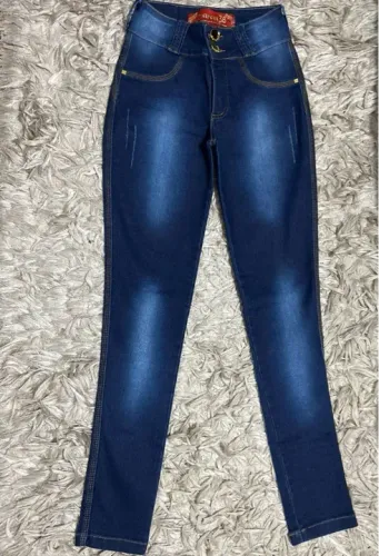 Calça Jeans Skinny Azul - Tamanho 38