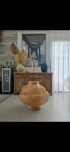 Pendente Fibra Natural / Rattan