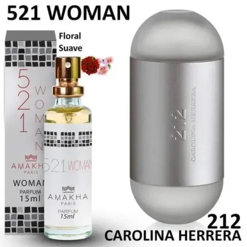 Perfume Amakha Paris - 521 For Woman (Ref. 212 NYC Carolina Herrera)