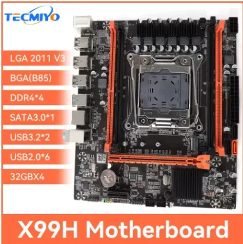 Placa mae Tecmiyo x99 ddr4, slot para nvme, chipset B85