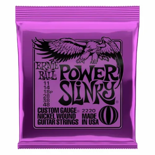 Encordoamento Para Guitarra 0.11 Niquel Power Slinky 2220 Ernie Ball