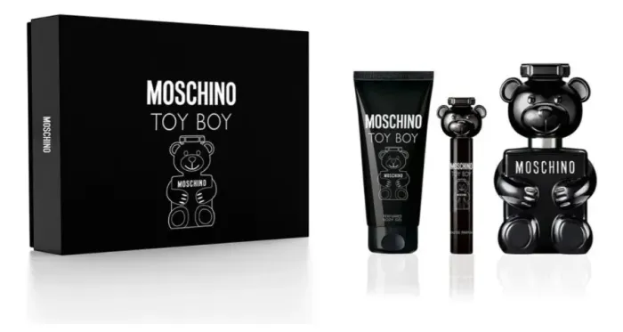 Kit Moschino Toy Boy de 100ml (+ Gel de banho de 100ml + Miniatura de 10ml)