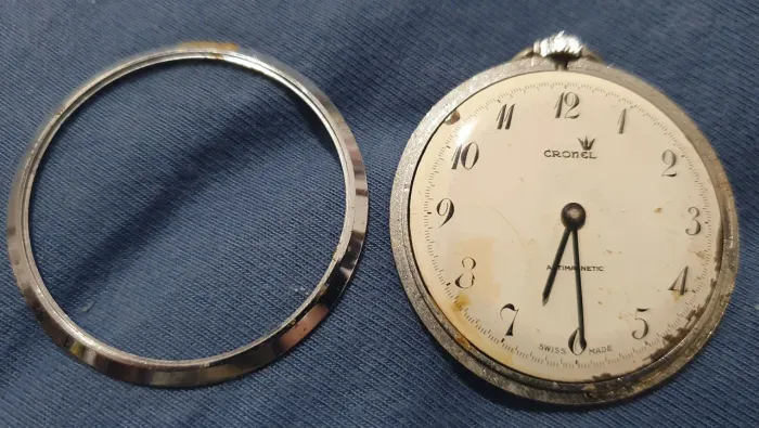 Cronel Relógio de Bolso Suíço P/ Reparo