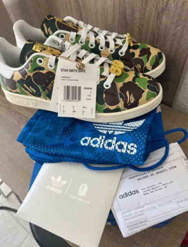 Tênis Adidas Stan Smith Bape ABC Camo Original  0km Sem nenhum tipo de uso com nota fiscal