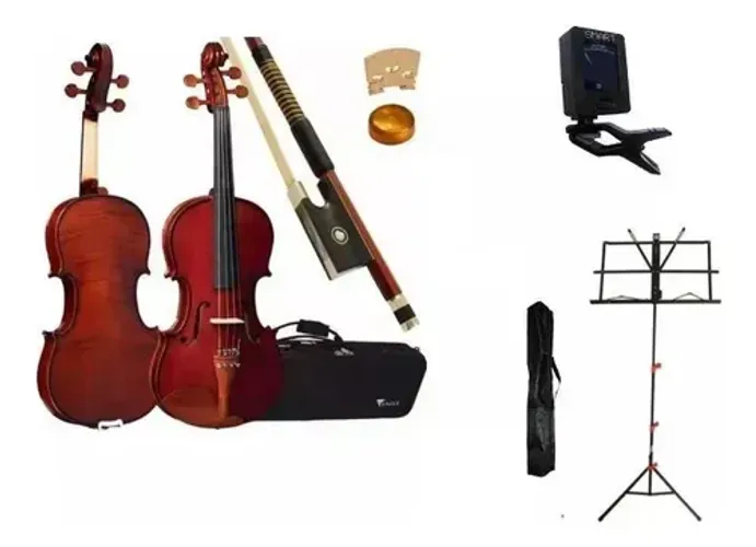 Violino Eagle 4/4 Ve441 Com Kit +afinador +estante Partitura