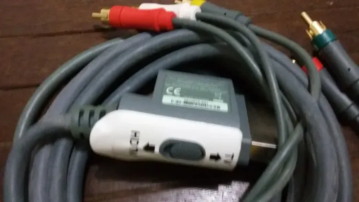 Cabo AV Original Microsoft Xbox 360 Fat HD Hdtv Saida Optica 