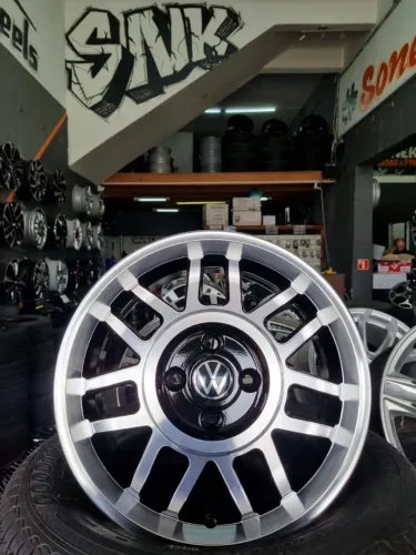 Jogo de rodas novas aro 15 4x100 Volkswagen Snowflakes