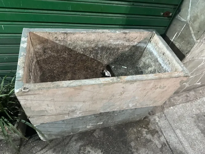 Vaso de concreto para plantas
