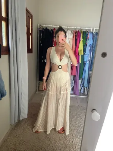 Vestido Longo Macramê