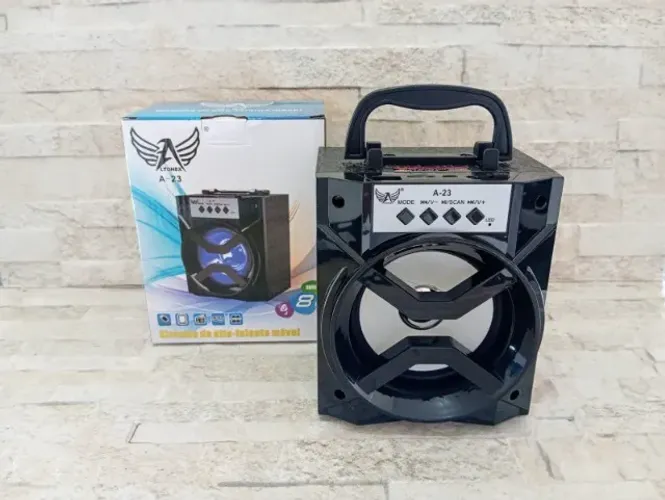 Caixa de Som Bluetooth Potente Radio Fm Recarregável