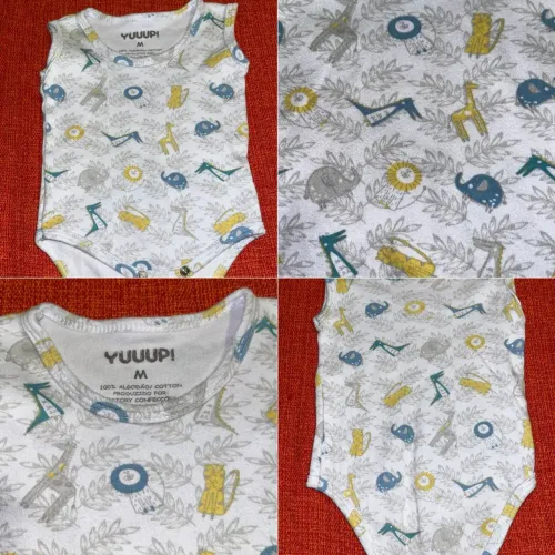 Body Regata Estampado YUUUP! - Tam. M - 100% Algodão