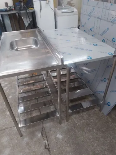 Kit pia + bancada toda sem inox