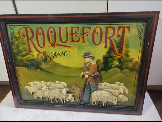 Quadro Decorativo Roquefort French Cheese