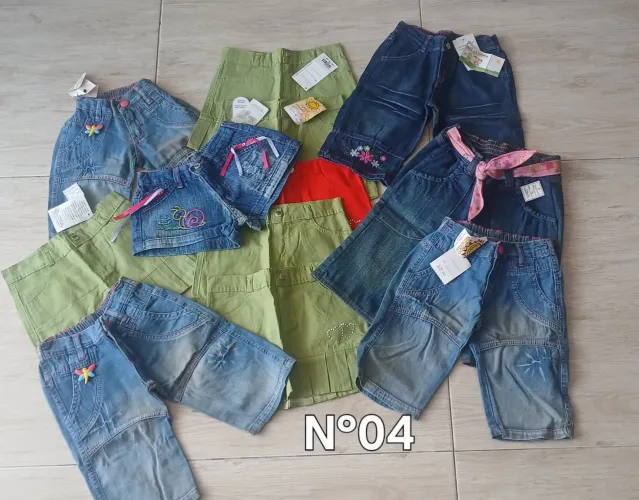 Lote 97 pç Bermudas Saias shortinhos Meninas