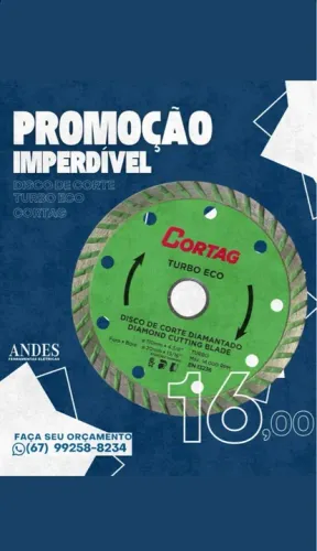 Disco de Corte Diamantando Cortag Turbo ECO - 110mm 