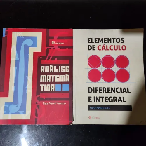 Livros matemática Análise real e Cálculo Diferencial e Integral