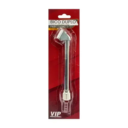 BICO DUPLO DE ENCHER PNEU BSP 1/4POL VIP INDUSTRIAL