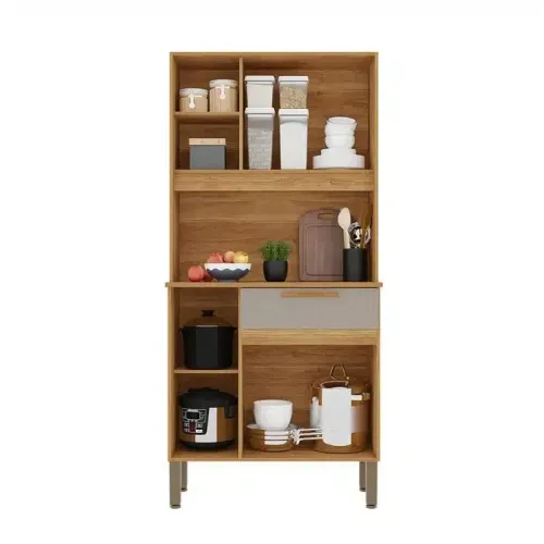 ARMÁRIO COZINHA LIA 3 PORTAS 1 GAVETA 0.83 CM - SALLETO