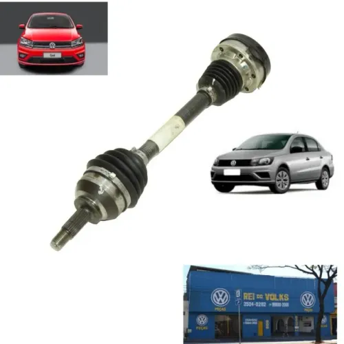 Semi eixo lado esquerdo completo para Gol e Voyage G8 1.0 12V 3 cilindros MPI