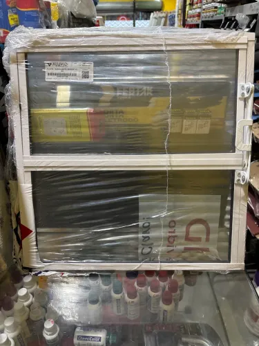 Basculante em alumínio 40x40 branco 