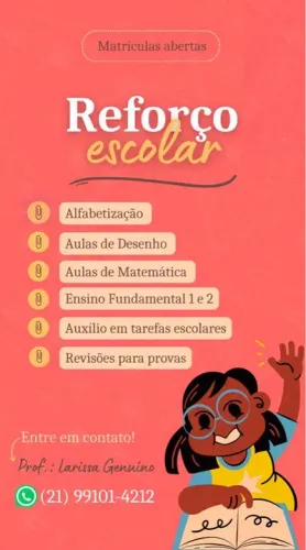 Aula de reforço escolar