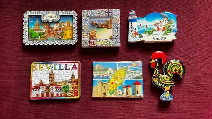 Seis souvenir de geladeira de Portugal com imã 