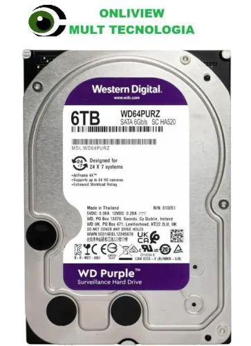 HD WD Purple 6TB Surveillance