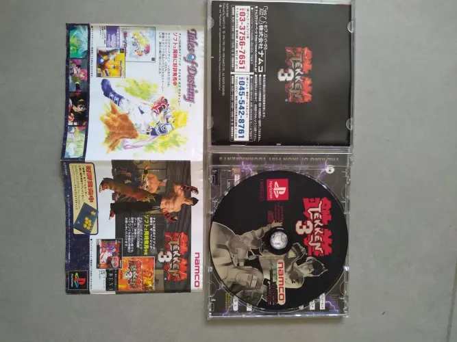 Tekken 3 mídia física original japonês PS1 completo