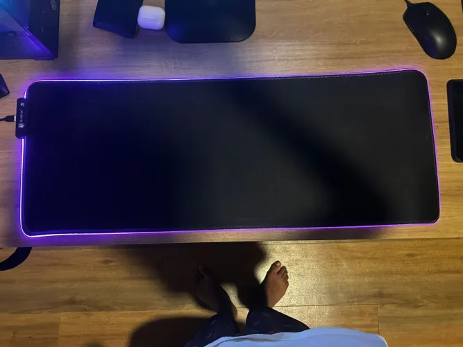 Mouse pad com led