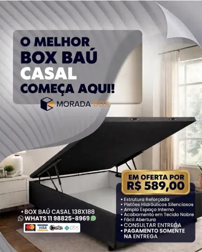 Cama Box Baú 138x188