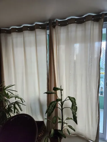 4 jogos cortinas para varão
