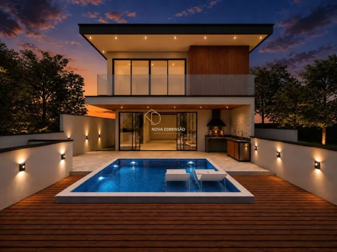 Casa Terras Alpha 277m2 - 4 suítes/ 4 vagas