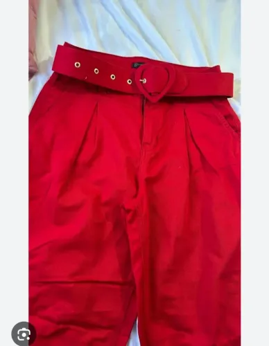 Calça Sarja, Vermelha - Renner, 34