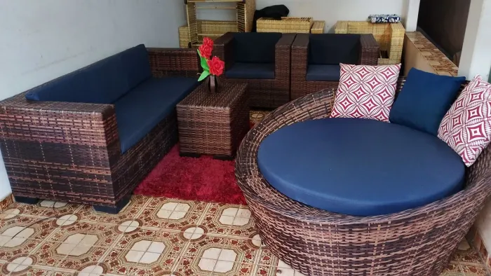 Conjunto de sofá de alto padrão de área externa