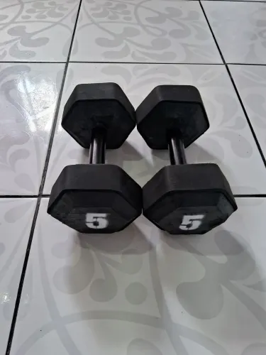 Par de halteres de concreto 5 kg